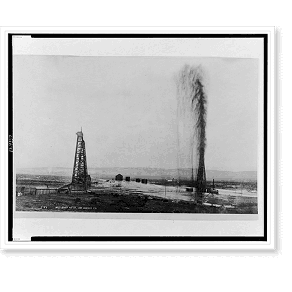 Historic Print, California's great gusher, 16" x 20"