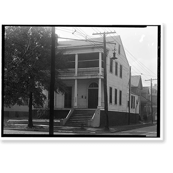 Historic Print, Calvert-Webster House, 265 North Conception Street, Mobile, Mobile County, AL - 6, 18" x 24"