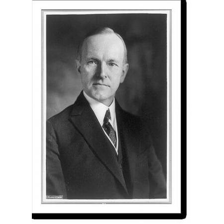 Historic Print, [Calvin Coolidge, half-length portrait, facing left], 16" x 20"