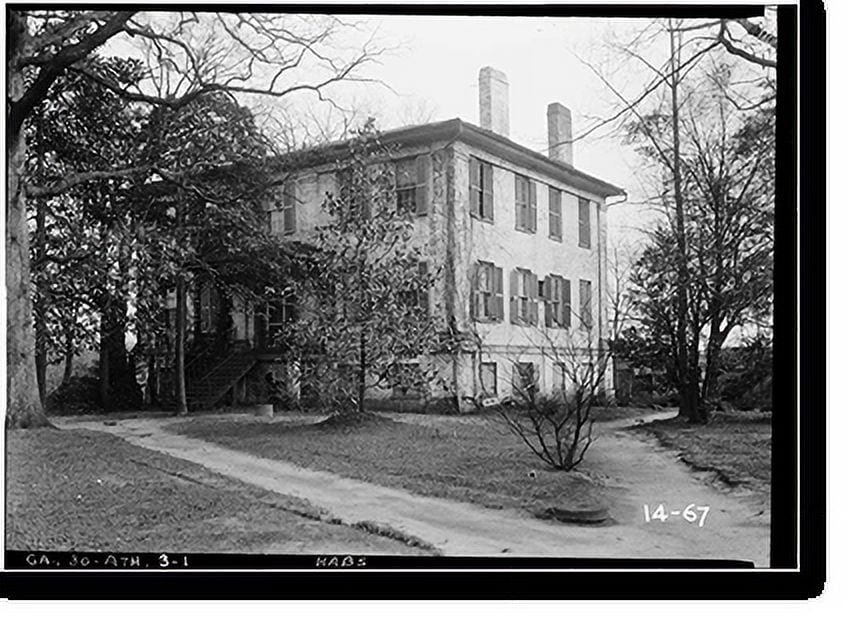 Historic Print, Camak House, 279 Meigs Street, Athens, Clarke County