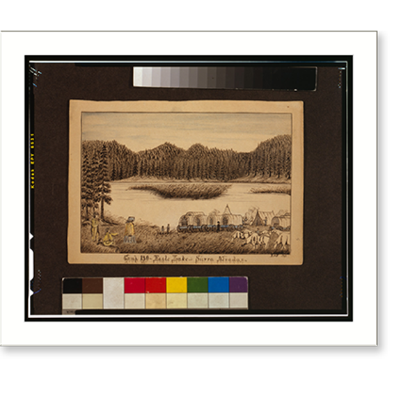 Historic Print, Camp 120, Eagle Lake, Sierra Nevadas - 2, 16" x 20"