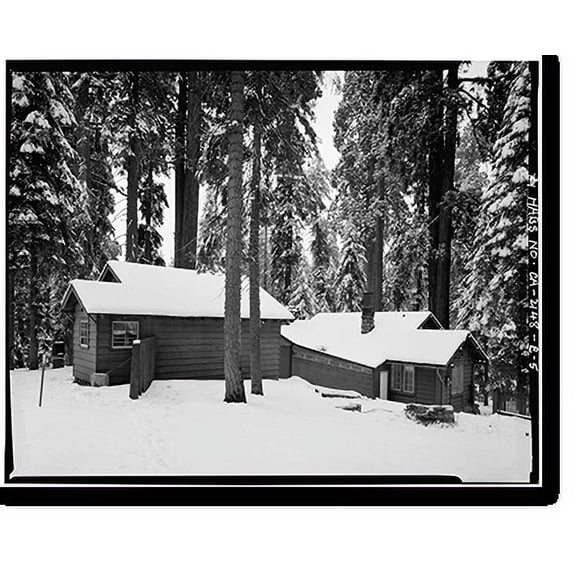 Historic Print, Camp Kaweah Historic District, National Park Service Residence No. 55, Giant Forest Village, Tulare County, CA - 5, 16" x 20"