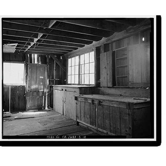 Historic Print, Camp Tulelake, Shop-Storage Building, West side of Hill Road, 2 miles south of State Highway 161, Tulelake, Siskiyou County, CA - 11, 16" x 20"