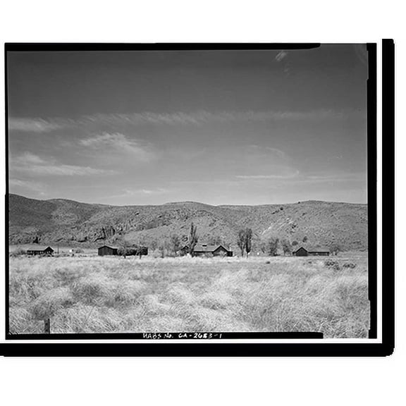 Historic Print, Camp Tulelake, West side of Hill Road, 2 miles south of State Highway 161, Tulelake, Siskiyou County, CA, 18" x 24"