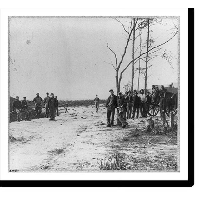 Historic Print, Camp of 13th New York Artillery in front of Petersburg