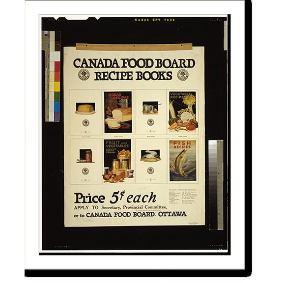 Historic Print, Canada Food Board recipe books, 16" x 20"