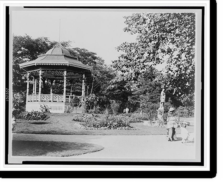 Historic Print, Canada, Nova Scotia, Halifax. Public gardens, 16" x 20