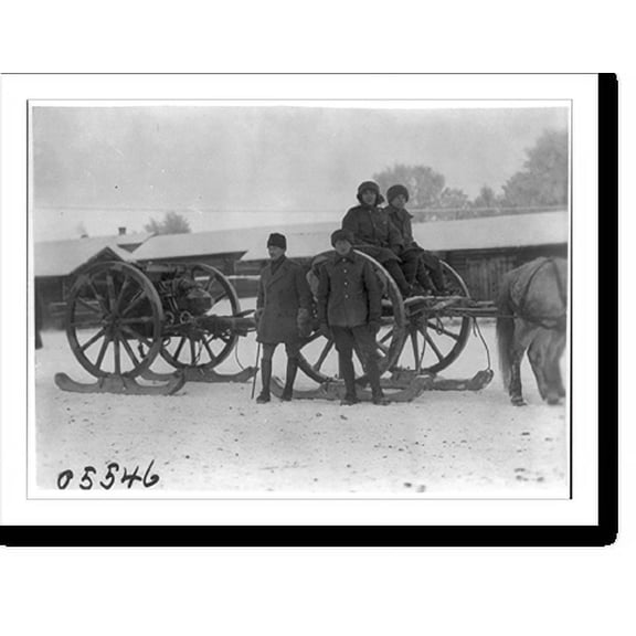 Historic Print, [Canadian horsedrawn artillery unit in N. Russia. 1919?], 18" x 24"