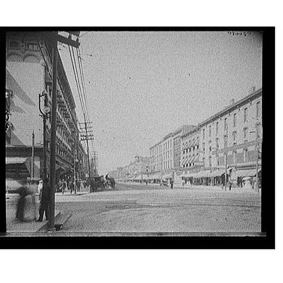 Historic Print, [Canal Street from corner of Monroe, Grand Rapids, Mich.], 18" x 24"
