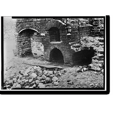 Historic Print, Cannons Point, Kitchen Building (Ruins), Cannons Point, Saint Simons Island, Glynn County, GA, 18" x 24"