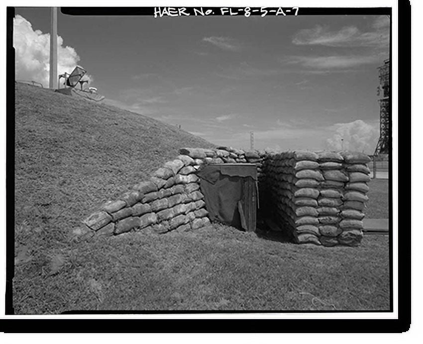 Historic Print, Cape Canaveral Air Station, Launch Complex 17, Facility 28401, East end of
