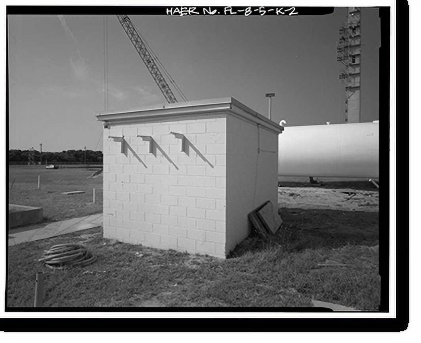 Historic Print, Cape Canaveral Air Station, Launch Complex 17, Facility 28404, East end of