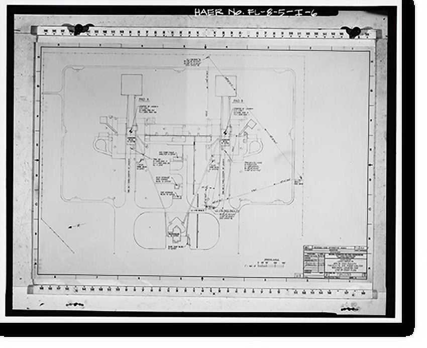 Historic Print, Cape Canaveral Air Station, Launch Complex 17, Facility 28413, East end of