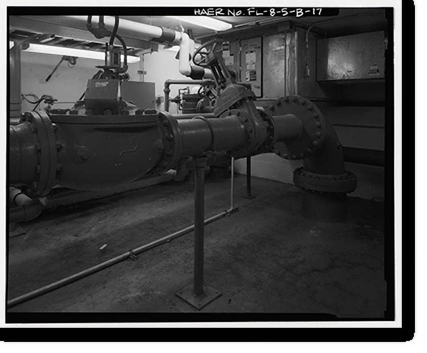 Historic Print, Cape Canaveral Air Station, Launch Complex 17, Facility 28501, East end of