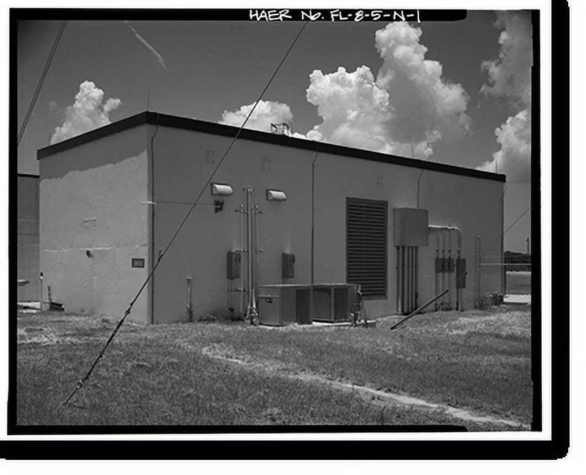 Historic Print, Cape Canaveral Air Station, Launch Complex 17, Facility 28502, East end of