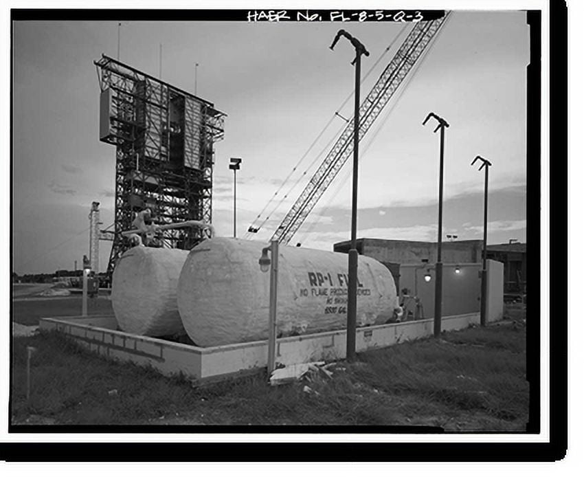 Historic Print, Cape Canaveral Air Station, Launch Complex 17, Facility 28503, East end of