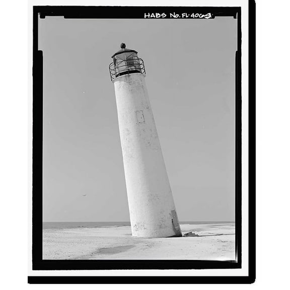 Historic Print, Cape Saint George Lighthouse, Cape St. George, Little Saint George Island, Franklin County, FL - 3, 16" x 20"
