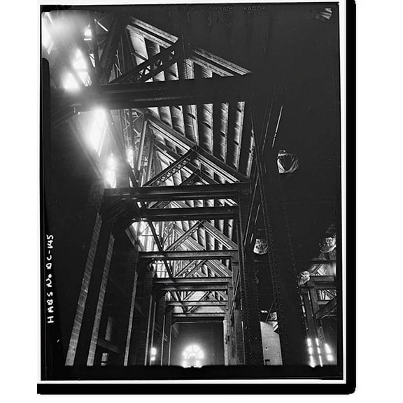 Historic Print, Capital Traction Company Powerhouse, 3142 K Street Northwest, Washington, District of Columbia, DC - 8, 16" x 20"