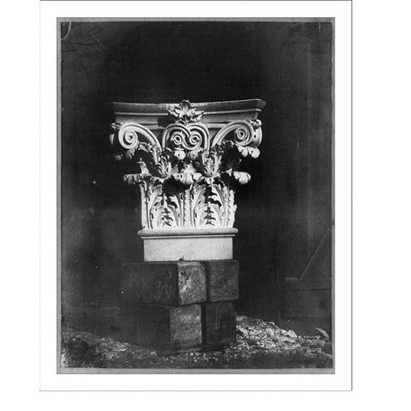 Historic Print, [Capital for a column], 18" x 24"