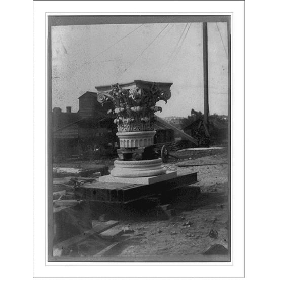 Historic Print, [Capital of a column], 18" x 24"