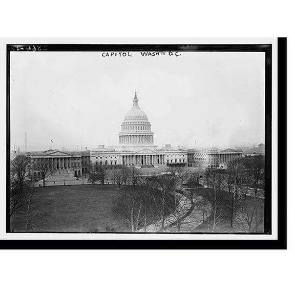 Historic Print, Capitol - Wash, D.C., 18" x 24"