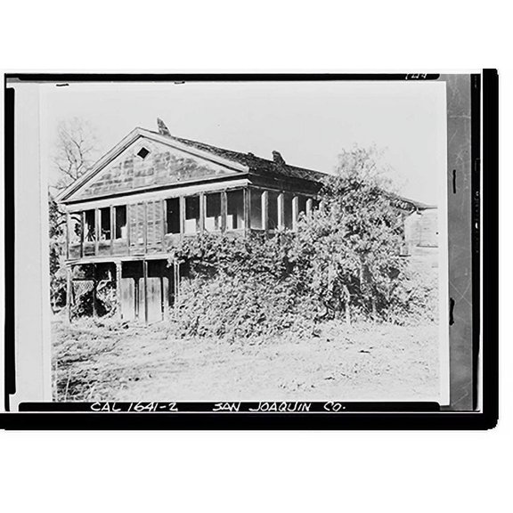 Historic Print, Captain Charles M. Weber House, Stockton, San Joaquin County, CA - 2, 18" x 24"