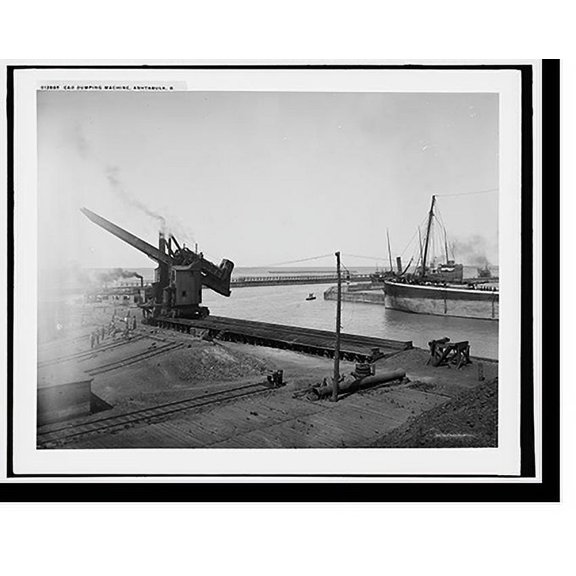 Historic Print, Car dumping machine, Ashtabula, O[hio], 16" x 20"