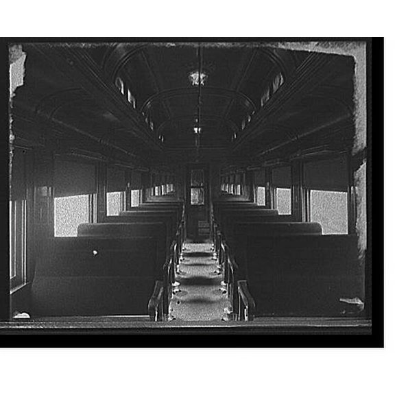 Historic Print, [Car interiors, Chicago and Alton Railroad], 16" x 20"