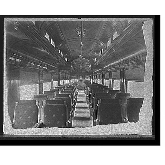 Historic Print, [Car interiors, Chicago and Alton Railroad] - 3, 18" x 24"