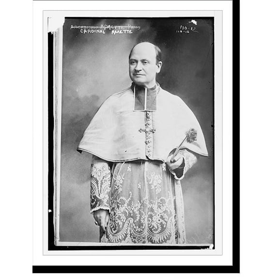 Historic Print, Cardinal Amette, standing three-quarters, 18" x 24"