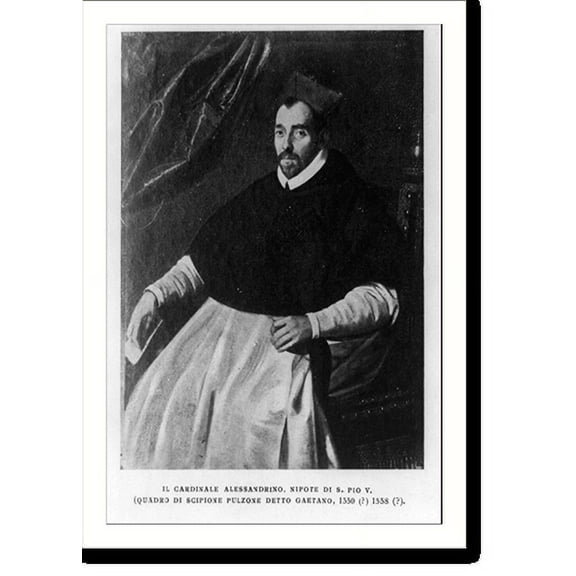 Historic Print, Cardinal Michele Bonelli sometimes called Cardinal Alessandrino, 16" x 20"