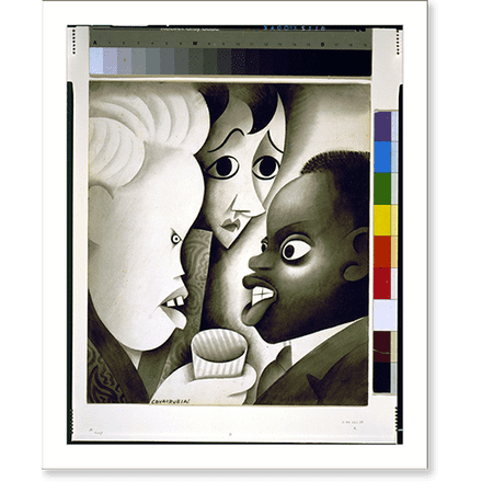 Historic Print, Carl Van Vechten, Fania Marinoff, Taylor Gordon, 16" x 20"