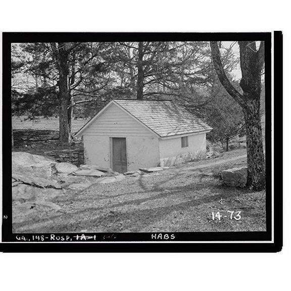 Historic Print, Carter's Quarters, Old Federal Road, Rock Spring, Walker County, GA - 6, 18" x 24"