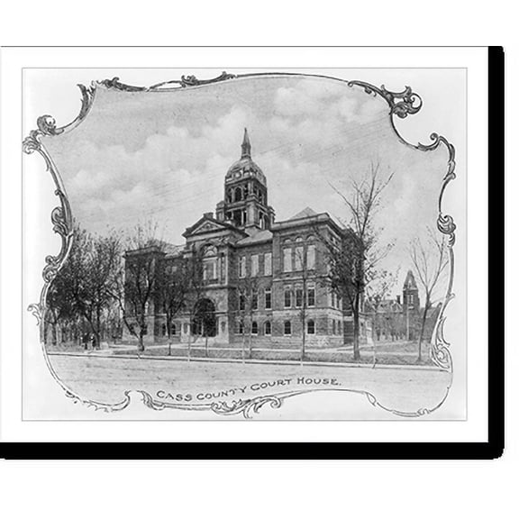 Historic Print, Cass county courthouse, Fargo, N.D., 18" x 24"