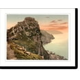 thumbnail image 1 of Historic Print, Castle Rock in the Valley of Rocks Lynton and Lynmouth England, 16" x 20", 1 of 3