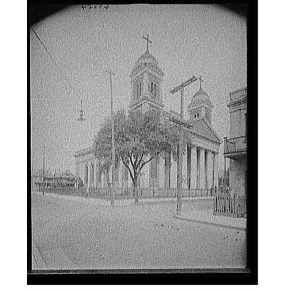 Historic Print, [Catholic Cathedral of the Immaculate Conception, Mobile, Alabama], 18" x 24"