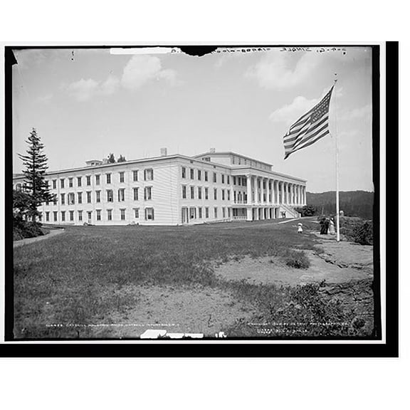 Historic Print, Catskill Mountain House and Hudson River Valley, Catskill Mountains, N.Y. - 5, 18" x 24"
