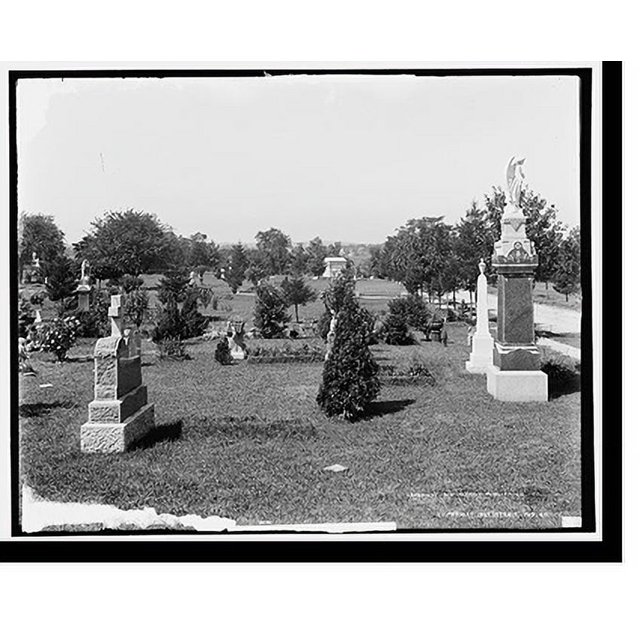 Historic Print, [Cedar Grove Cemetery, near Flushing, Long Island, N.Y