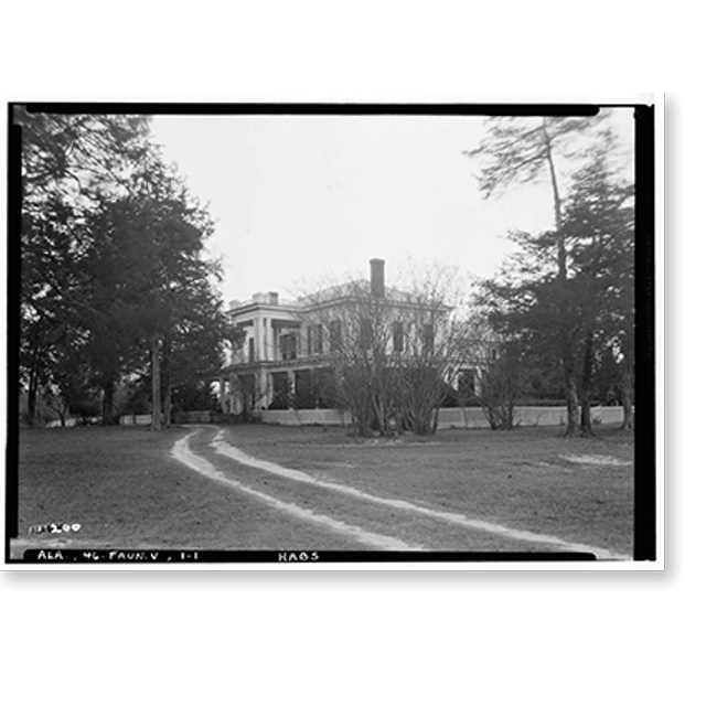 Historic Print, Cedar Grove, Uniontown Road, Faunsdale vicinity