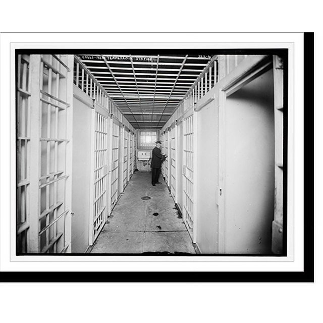 Historic Print, Cells New Tenderloin Police Station, 16" x 20