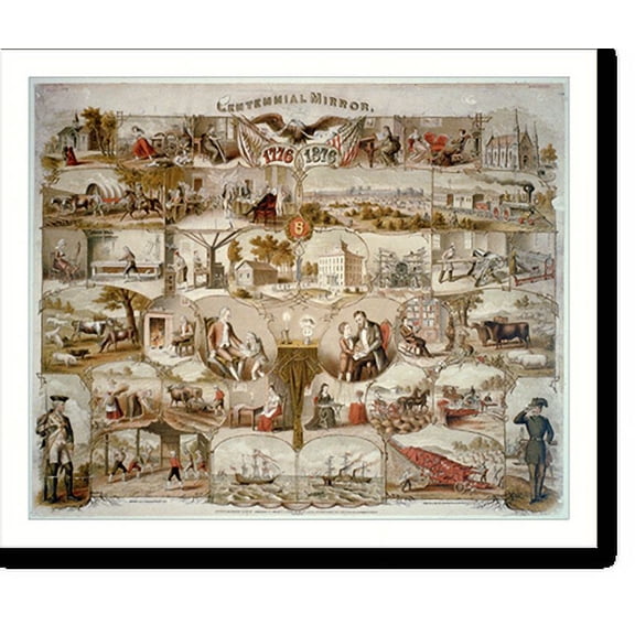 Historic Print, Centennial mirror - 2, 18" x 24"