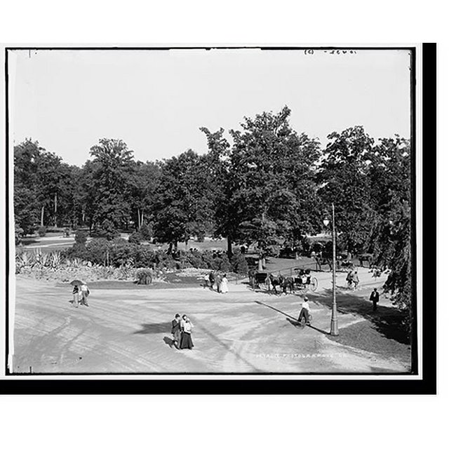 Historic Print, Central Ave., Belle Isle Park, Detroit, 16" x 20