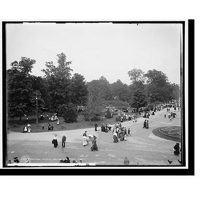 Historic Print, Central Avenue, Belle Isle Park, Detroit 3, 16" x 20