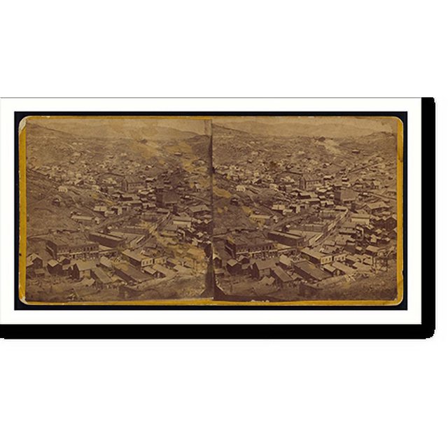 Historic Print, [Central City; showing its numerous churches library