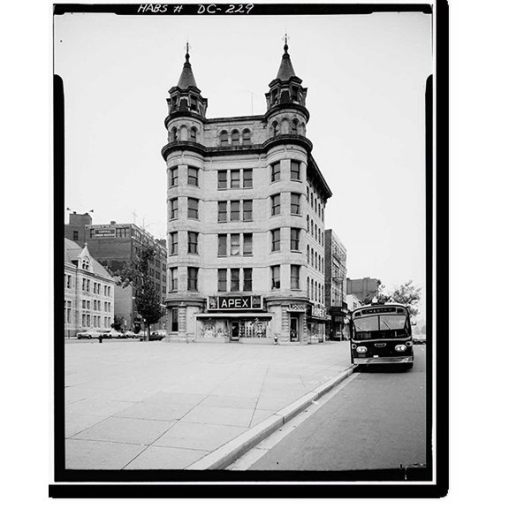 Historic Print, Central National Bank Building, 631 Pennsylvania Avenue Northwest, Washington, District of Columbia, DC - 2, 18" x 24"