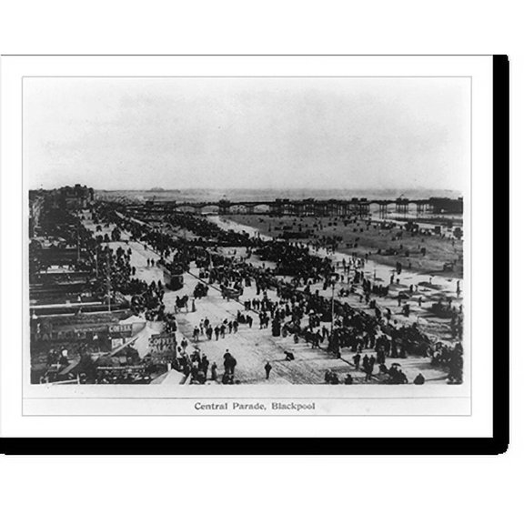 Historic Print, Central Parade, Blackpool, 16" x 20"