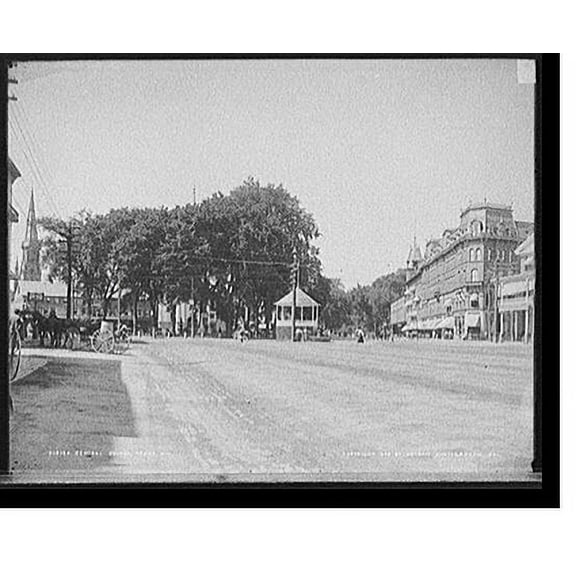 Historic Print, Central Square, Keene, N.H., 18" x 24"