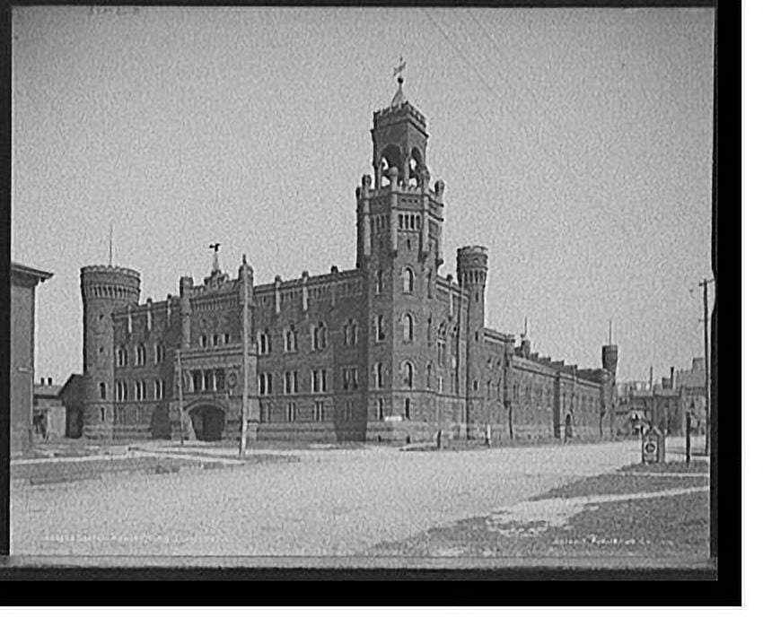 Historic Print, Central armory, O.N.G. [Ohio National Guard], Cleveland