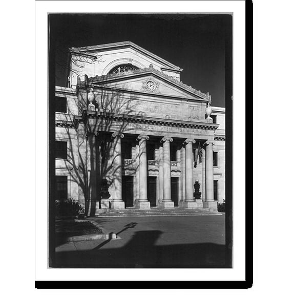 Historic Print, Central position of the south front of the Delaware County Courthouse, Media, Pa., 18" x 24"