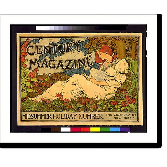 Historic Print, Century Magazine - Midsummer Holiday Number.Louis Rhead., 16" x 20"